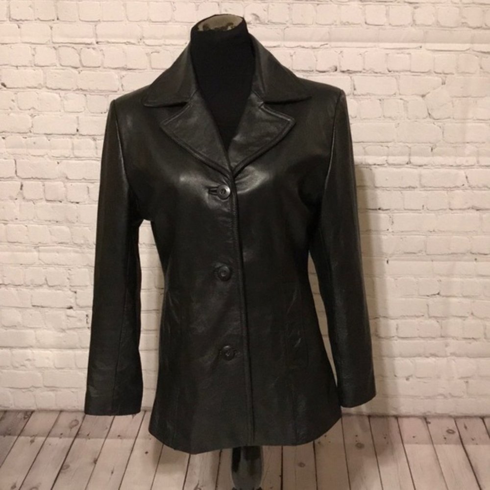 Vintage Wilson's Leather Black LeatherJacket